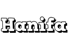 Hanifa snowing logo