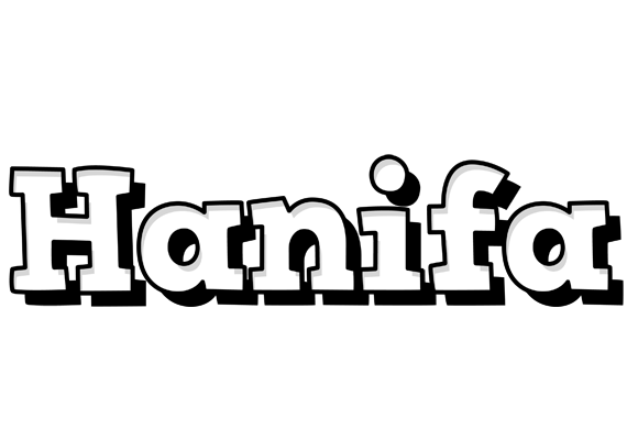Hanifa snowing logo