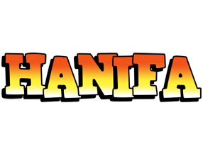 Hanifa sunset logo