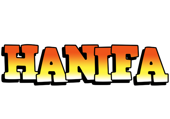 Hanifa sunset logo