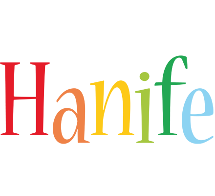 Hanife birthday logo