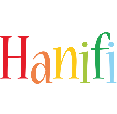 Hanifi birthday logo