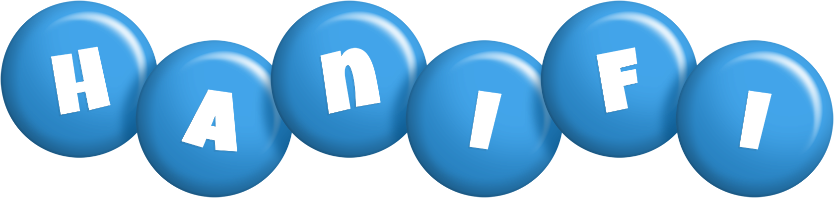 Hanifi candy-blue logo