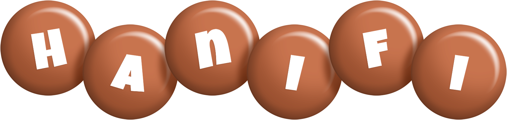 Hanifi candy-brown logo
