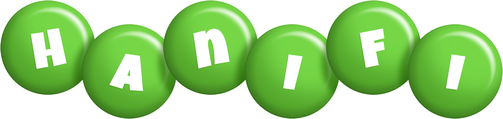 Hanifi candy-green logo