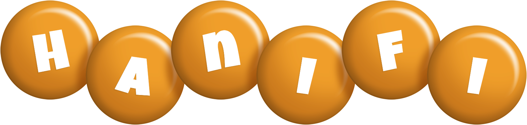 Hanifi candy-orange logo