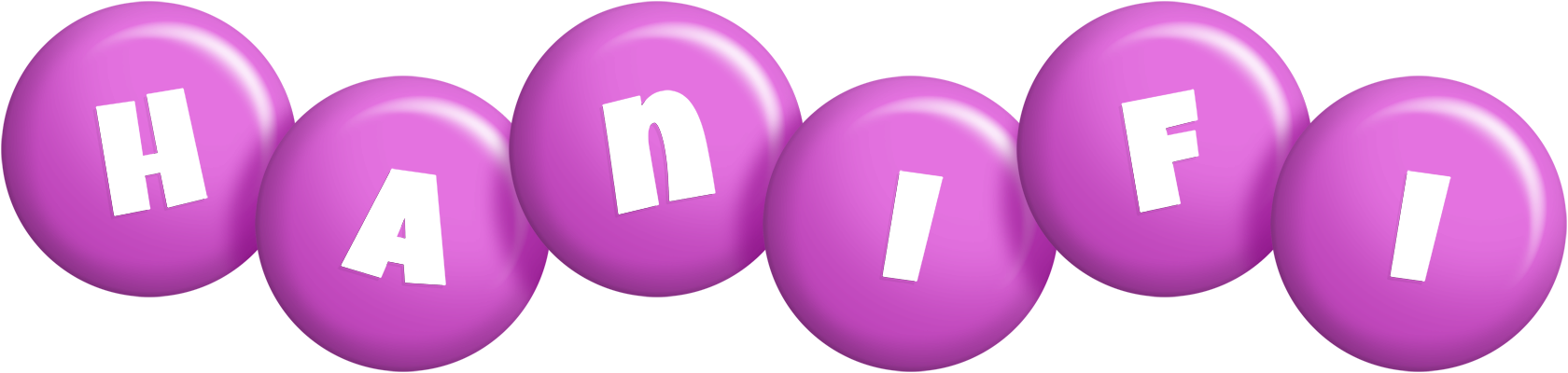 Hanifi candy-purple logo