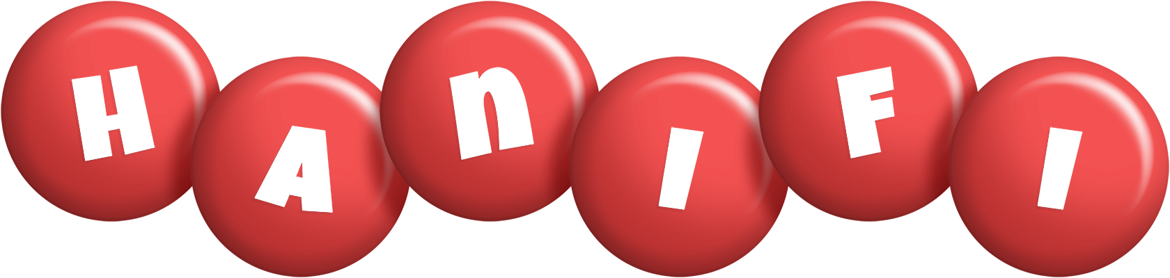 Hanifi candy-red logo