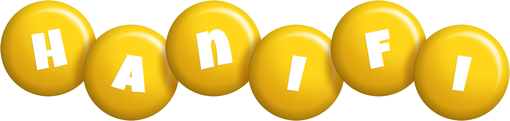 Hanifi candy-yellow logo