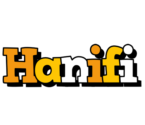 Hanifi cartoon logo