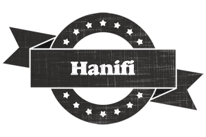 Hanifi grunge logo