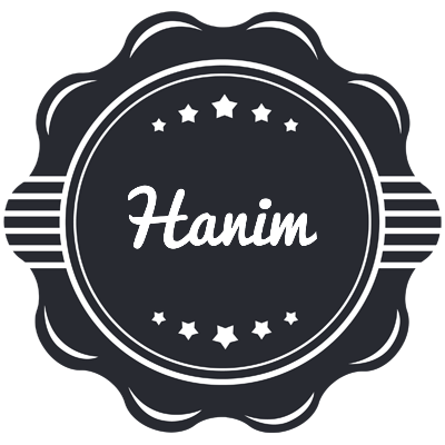 Hanim badge logo
