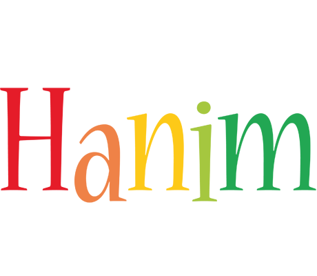 Hanim birthday logo