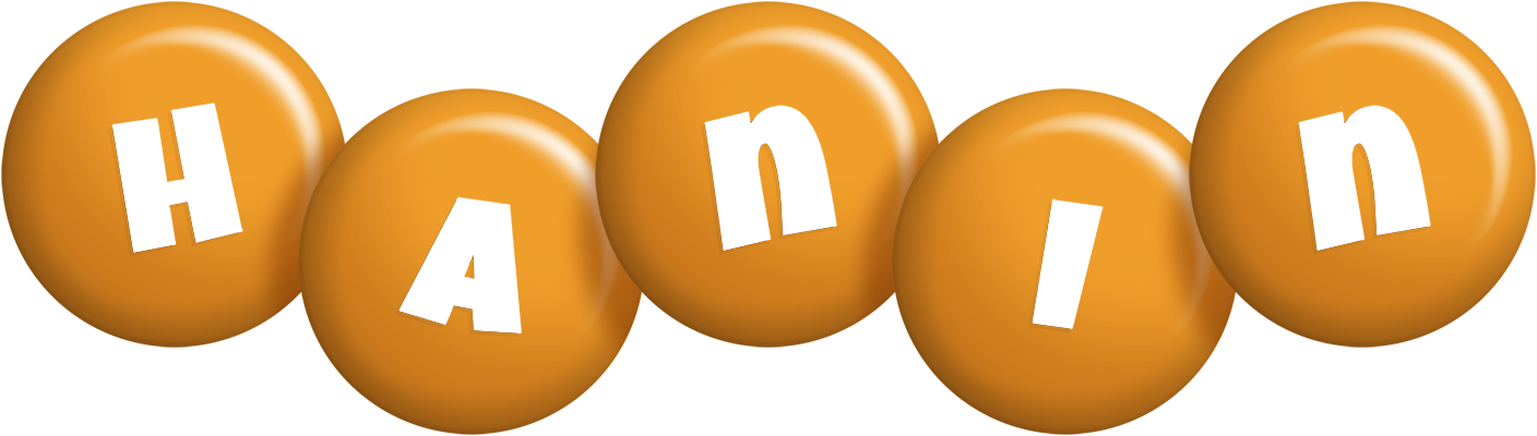 Hanin candy-orange logo
