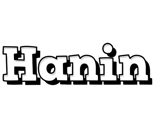 Hanin snowing logo