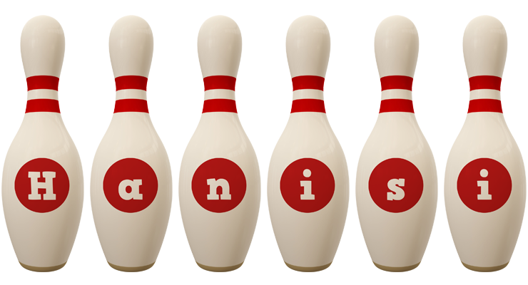 Hanisi bowling-pin logo
