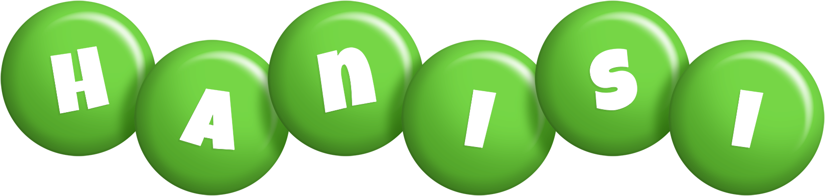 Hanisi candy-green logo