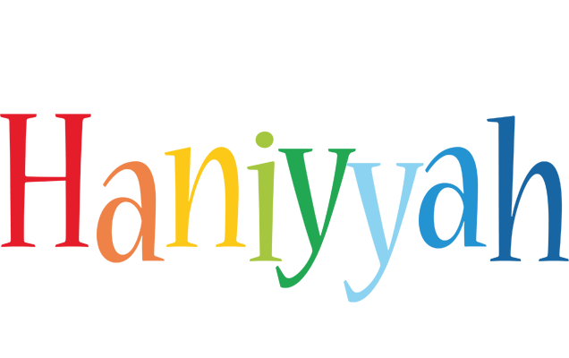 Haniyyah birthday logo