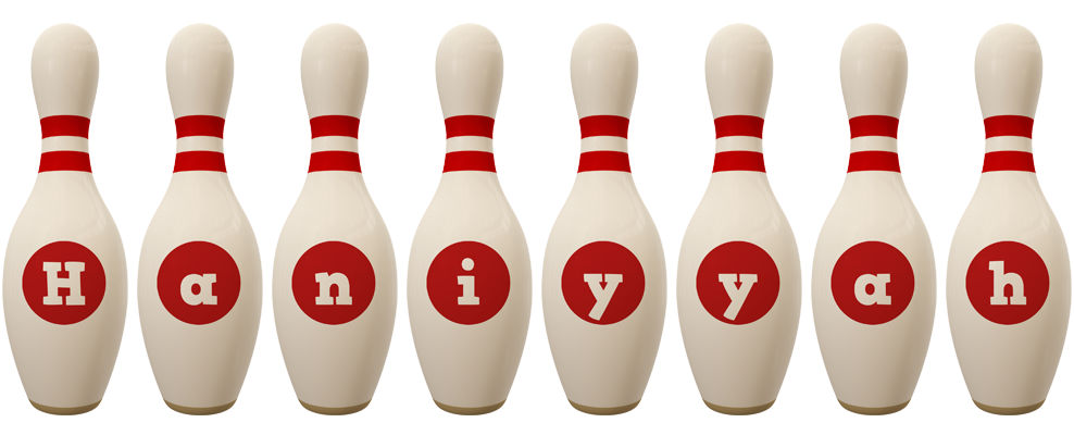 Haniyyah bowling-pin logo