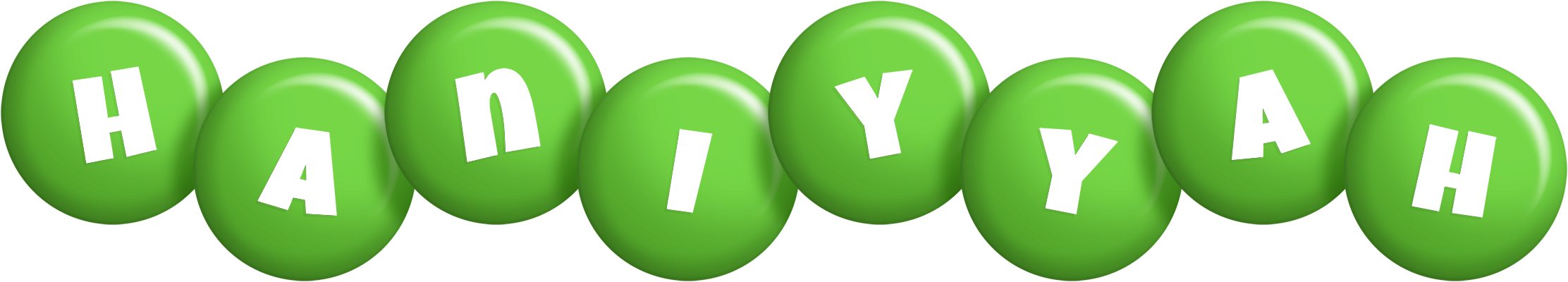 Haniyyah candy-green logo