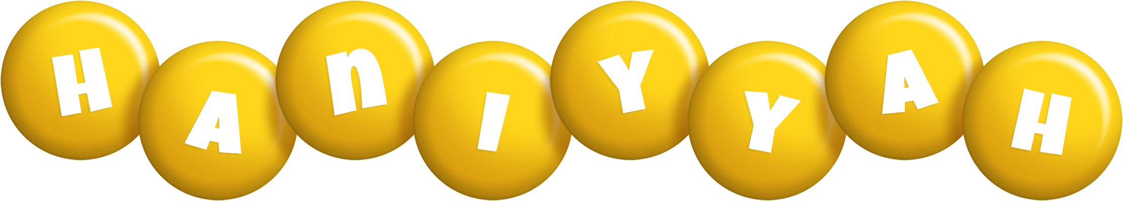 Haniyyah candy-yellow logo