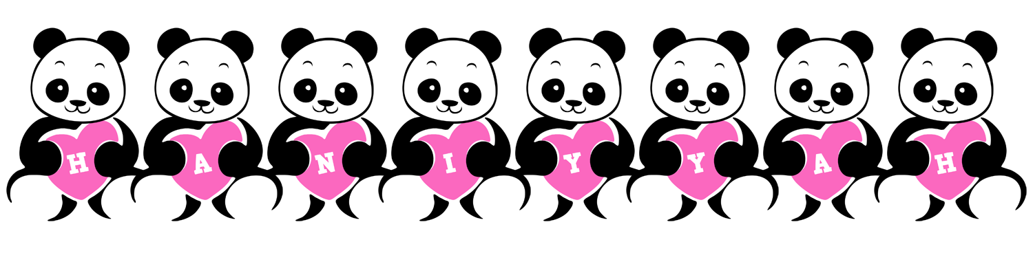 Haniyyah love-panda logo
