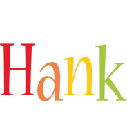 Hank birthday logo
