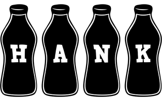Hank bottle logo