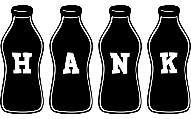 Hank bottle logo