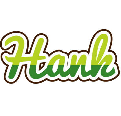 Hank golfing logo
