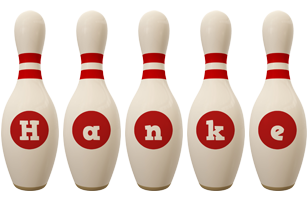 Hanke bowling-pin logo