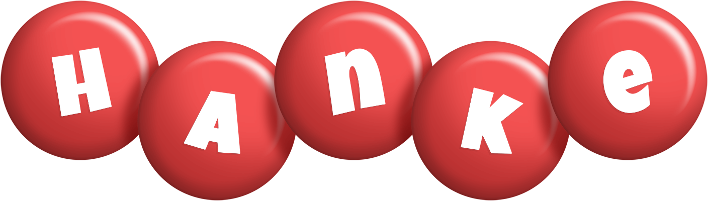 Hanke candy-red logo