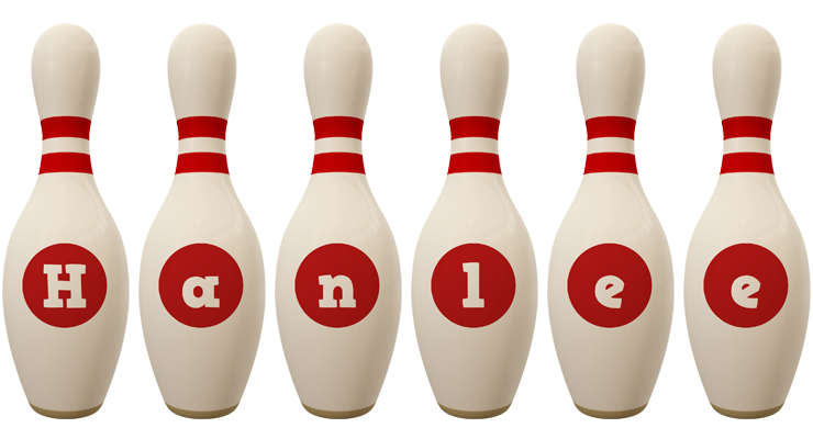 Hanlee bowling-pin logo