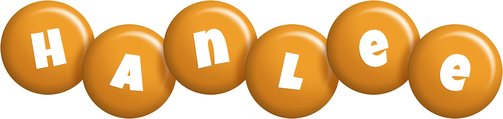 Hanlee candy-orange logo