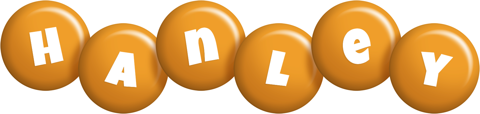 Hanley candy-orange logo