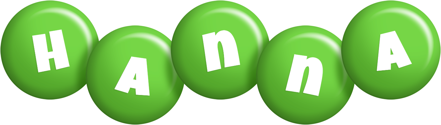 Hanna candy-green logo