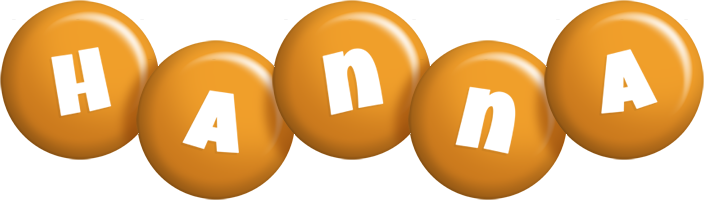 Hanna candy-orange logo