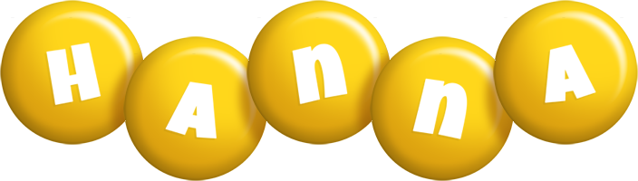 Hanna candy-yellow logo
