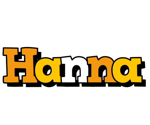 Hanna cartoon logo