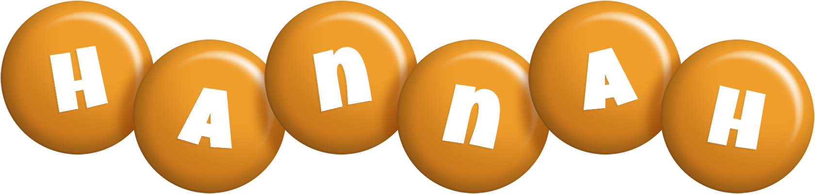 Hannah candy-orange logo