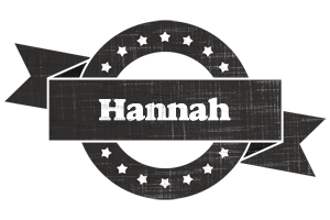 Hannah grunge logo