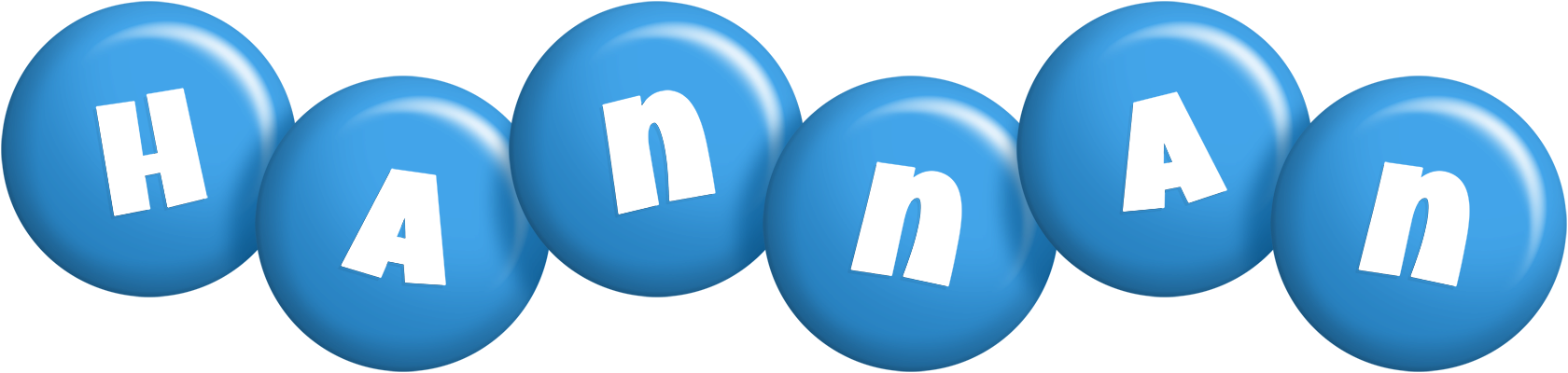 Hannan candy-blue logo