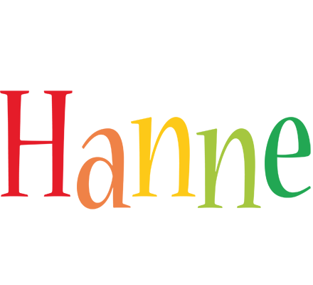 Hanne birthday logo