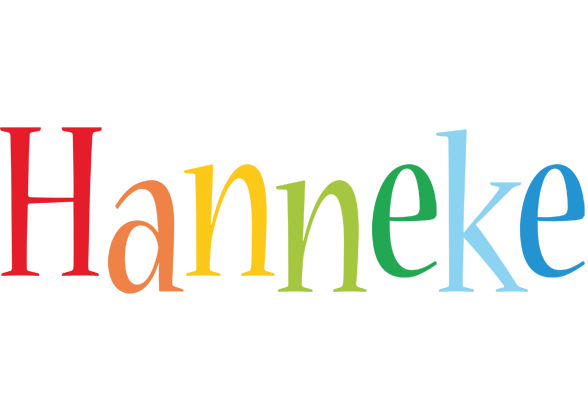 Hanneke birthday logo