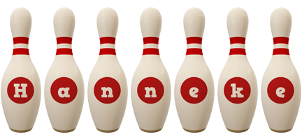 Hanneke bowling-pin logo