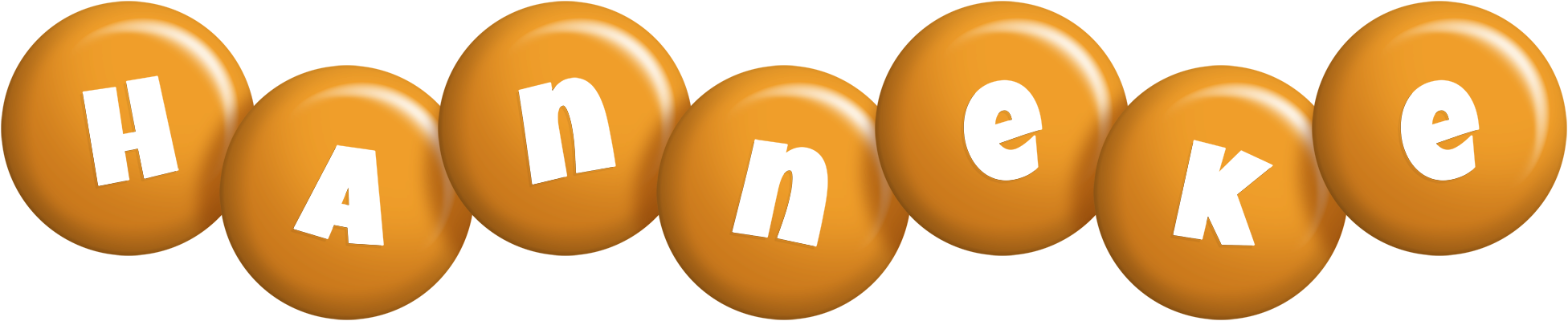 Hanneke candy-orange logo
