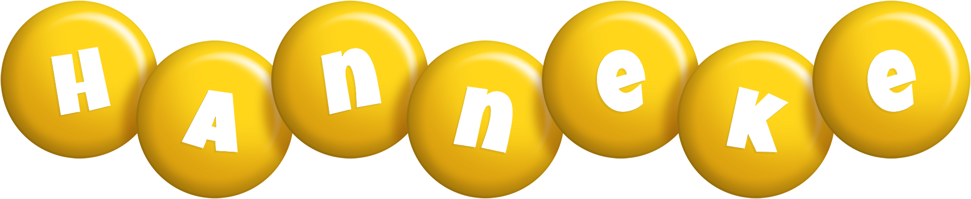 Hanneke candy-yellow logo