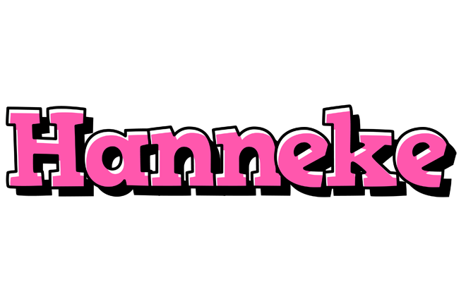 Hanneke girlish logo