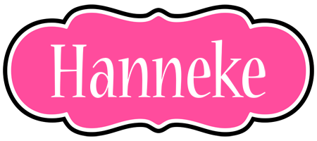 Hanneke invitation logo