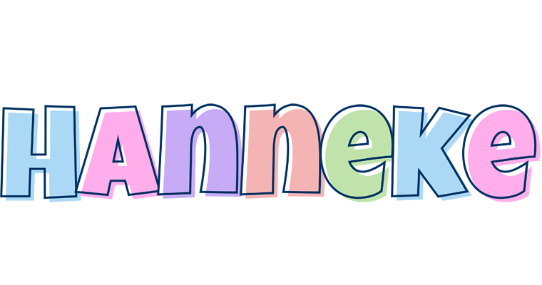 Hanneke pastel logo